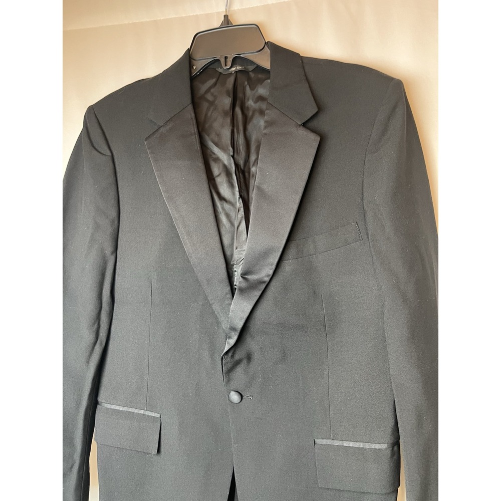 After Six Tuxedo Jacket Mens 40R Black One Button Double Vented